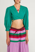 Crop-Top Karo - Green
