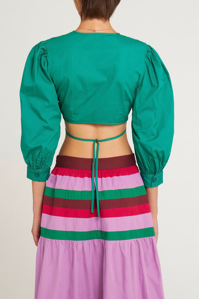 Crop-Top Karo - Green