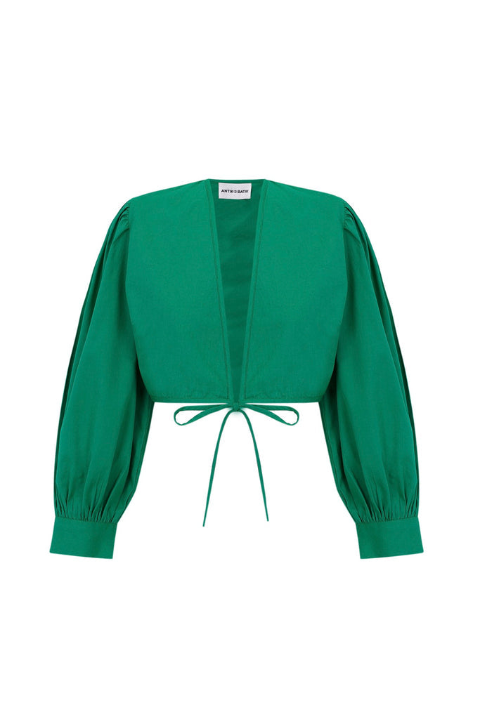 Crop-Top Karo - Green