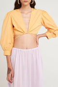 Crop-Top Karo - Mango