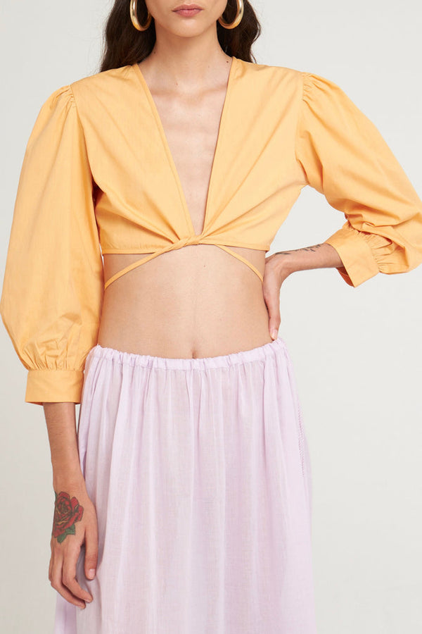 Crop-Top Karo - Mango