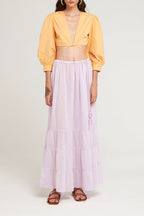 Crop-Top Karo - Mango
