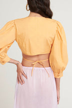 Crop-Top Karo - Mango