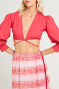 Crop-Top Karo - Watermelon