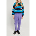 Pull Boule Manches Longues - Rayures Bleues - Enfant