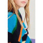 Pull Boule Manches Longues - Rayures Bleues - Enfant
