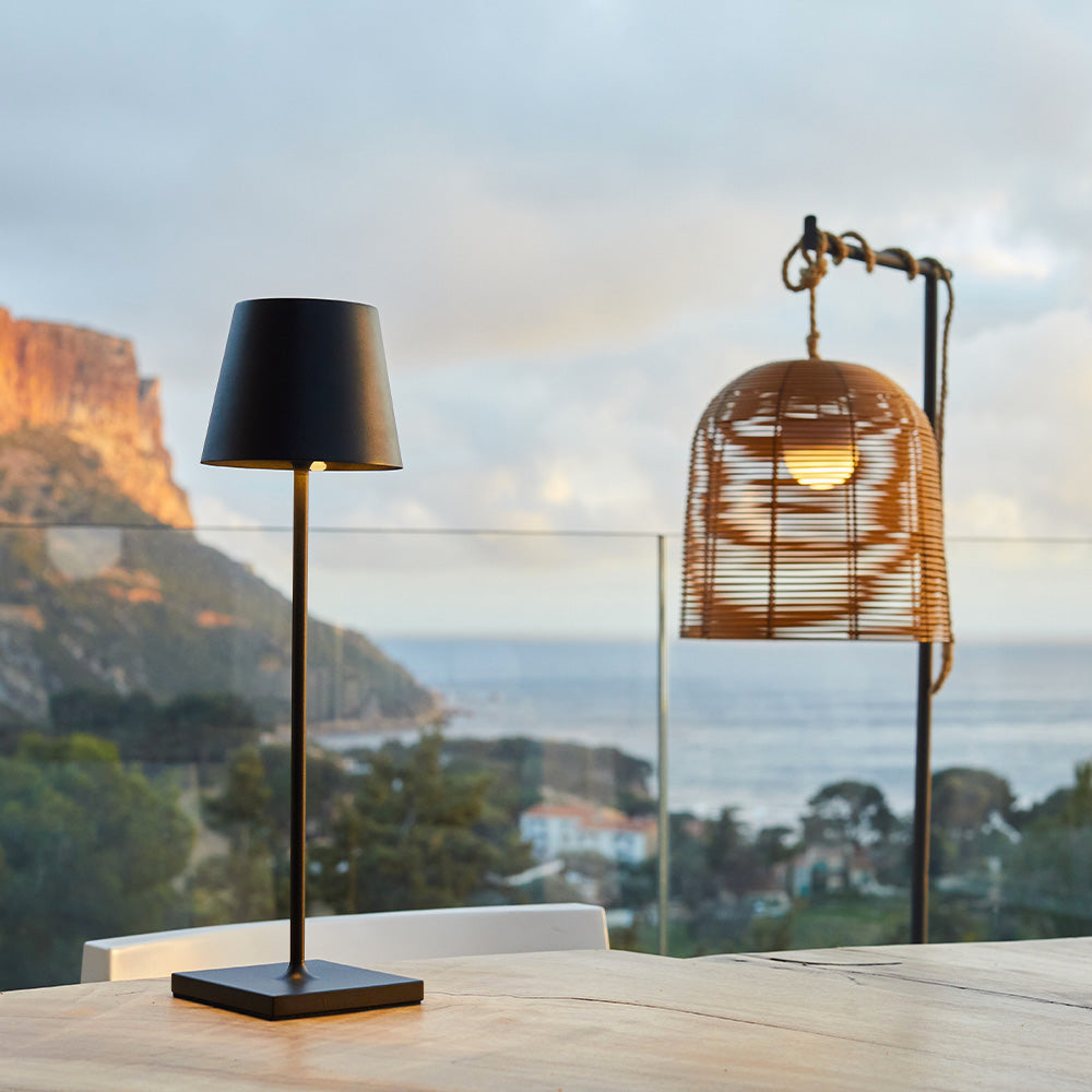 Kelly - Lampe De Table Sans Fil - Acier - Noir