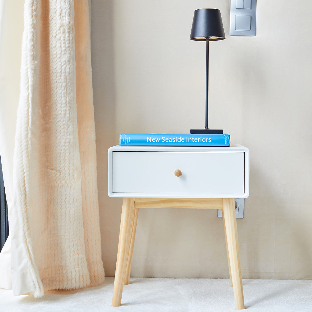 Kelly - Lampe De Table Sans Fil - Acier - Noir