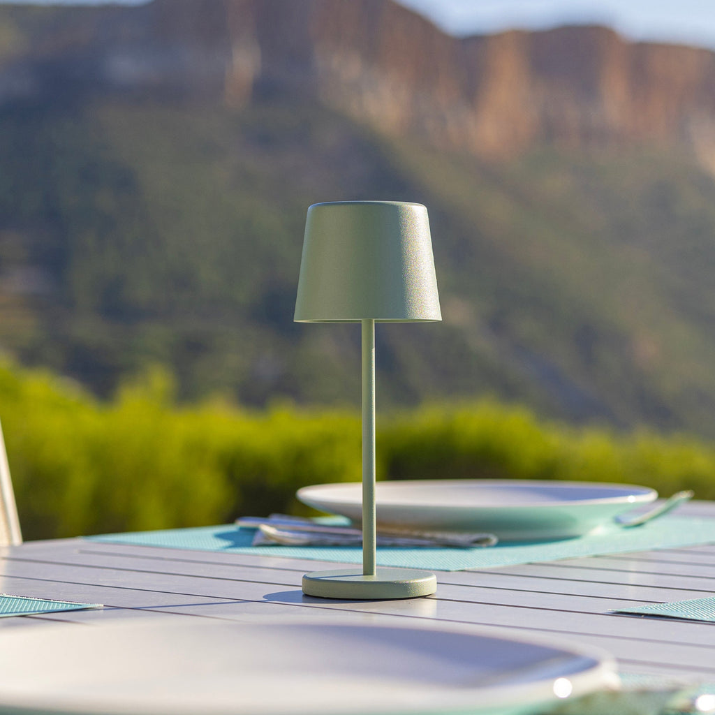 Kelly Mini - Lampe De Table Sans Fil - Acier - Vert