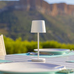 Kelly Mini - Lampe De Table Sans Fil - Acier - Blanc