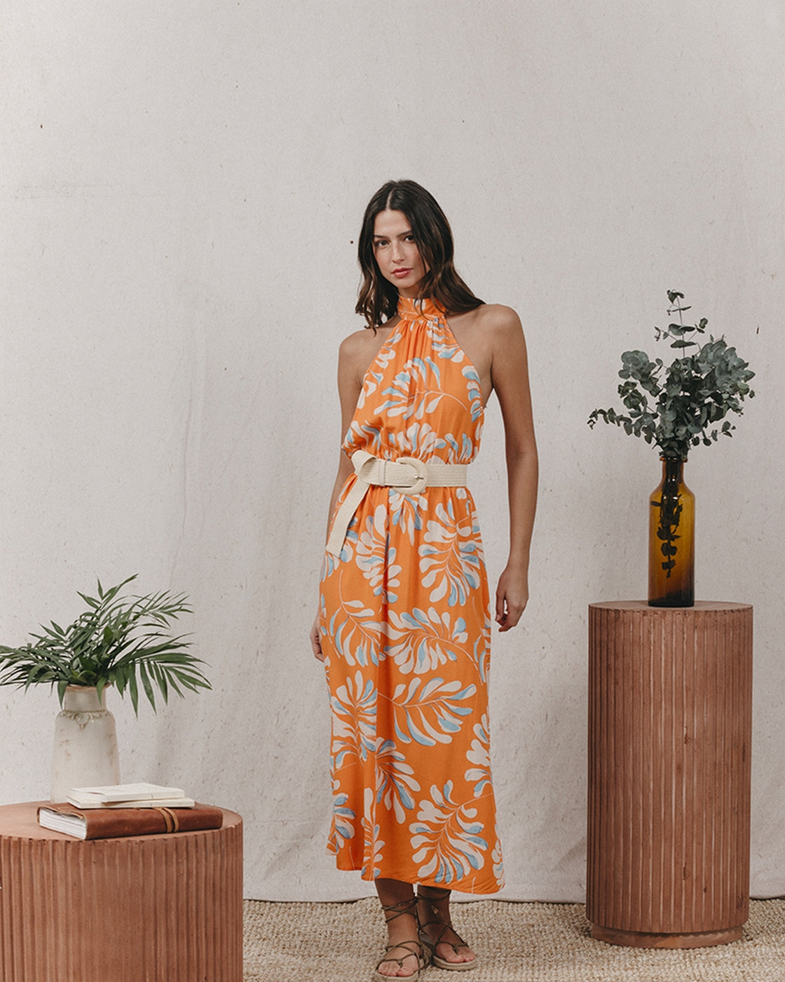 Robe Longue Kendall - Orange