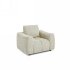 Kerea - Fauteuil Fixe 1 Place - Tissu Chenille Taupe
