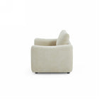 Kerea - Fauteuil Fixe 1 Place - Tissu Chenille Taupe