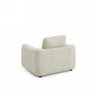 Kerea - Fauteuil Fixe 1 Place - Tissu Chenille Taupe