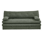 Kiara - Banquette Convertible 3 Places - Tissu Bouclette Vert