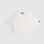 Tee-Shirt Crop Logo - Off White - Fille