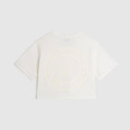 Tee-Shirt Crop Logo - Off White - Fille