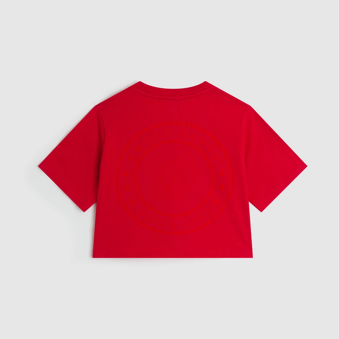 Tee-Shirt Crop Logo - Rick Red - Fille