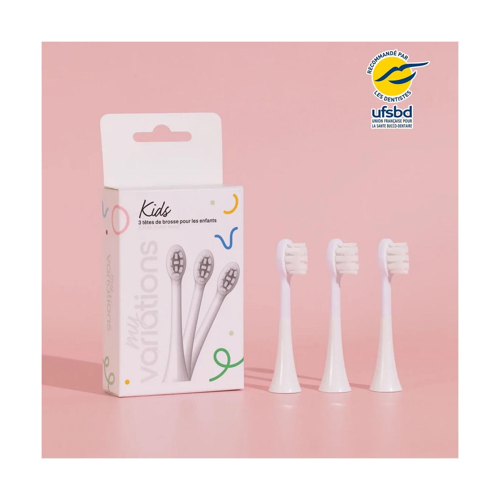Têtes De Brosse (X3) - Enfant - Blanches