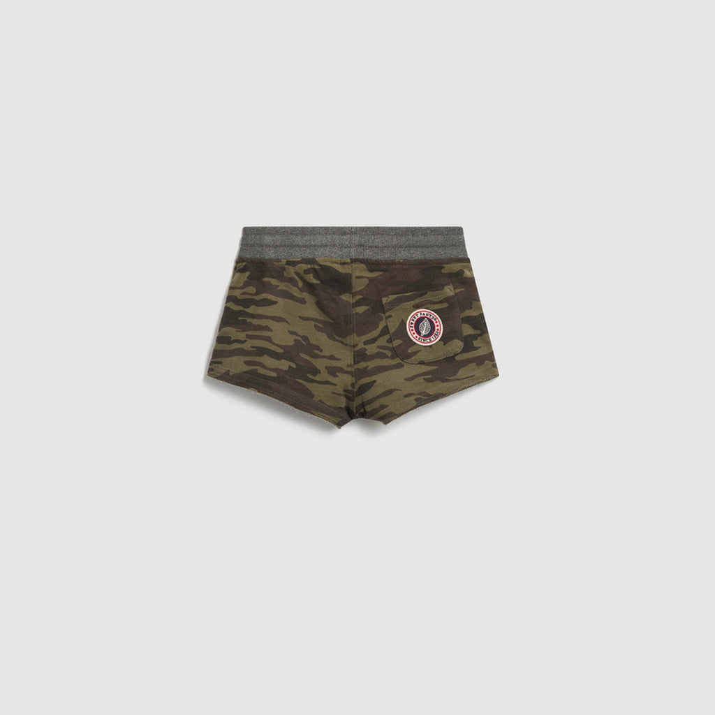 Mini-Short Shorty Print - Camouflage Kaki - Fille