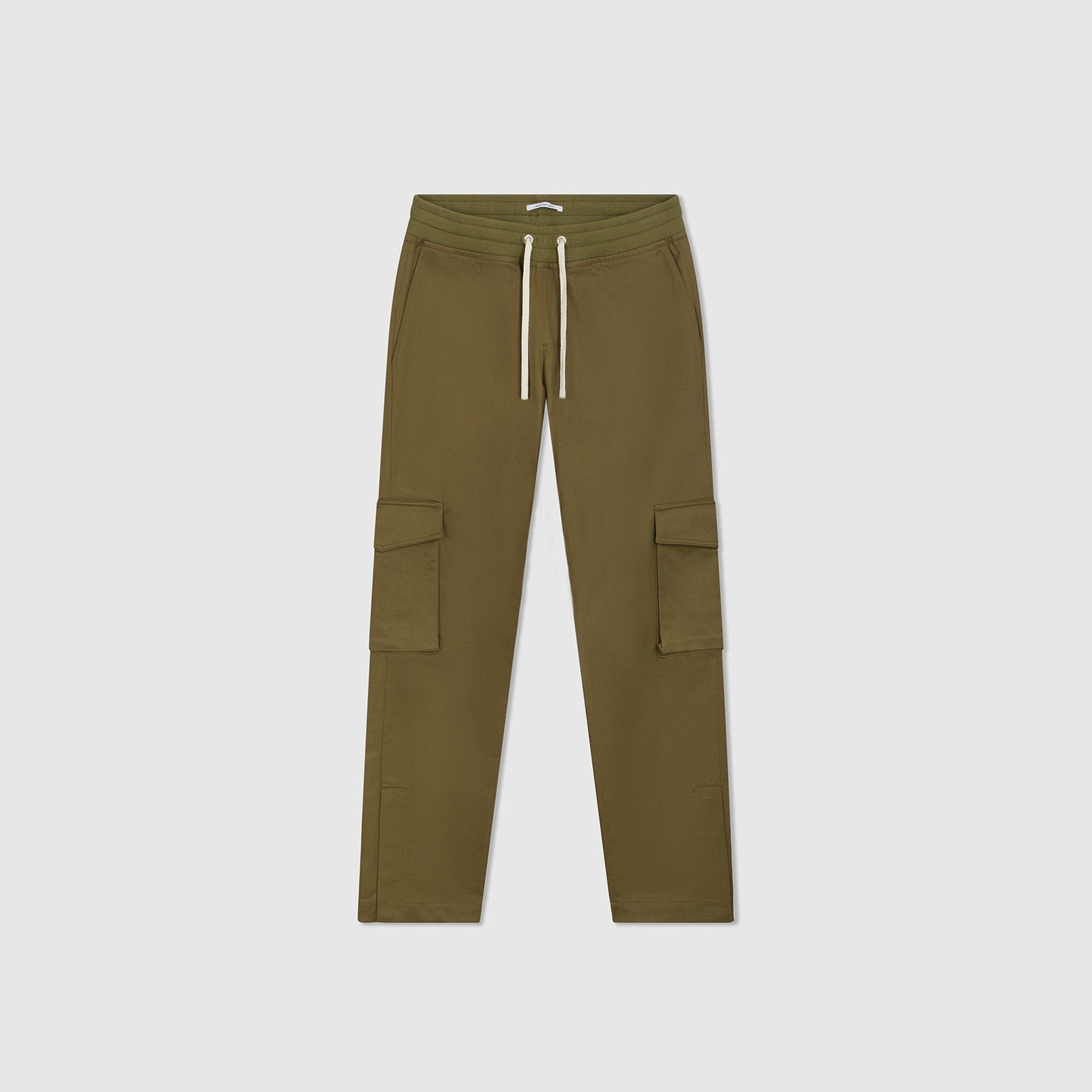 Pantalon En Toile Bord Cote - Kaki - Enfant
