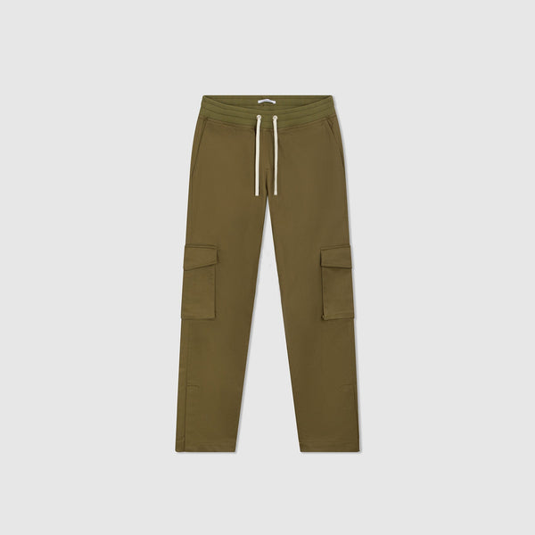 Pantalon En Toile Bord Cote - Kaki - Enfant