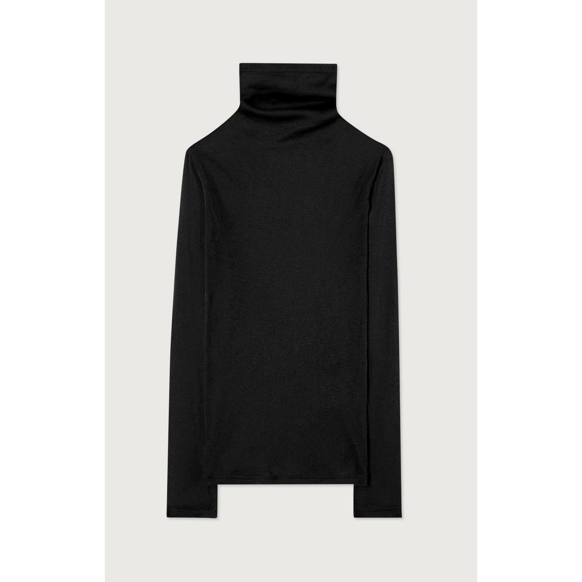 Tee-Shirt Ajusté Manches Longues - Noir - Enfant