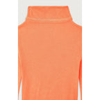 Tee-Shirt Ajusté Manches Longues - Orange Fluo - Enfant