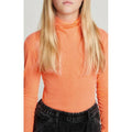 Tee-Shirt Ajusté Manches Longues - Orange Fluo - Enfant