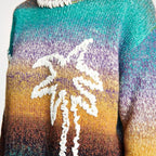 Pull Hand Embroidered Palm Tree