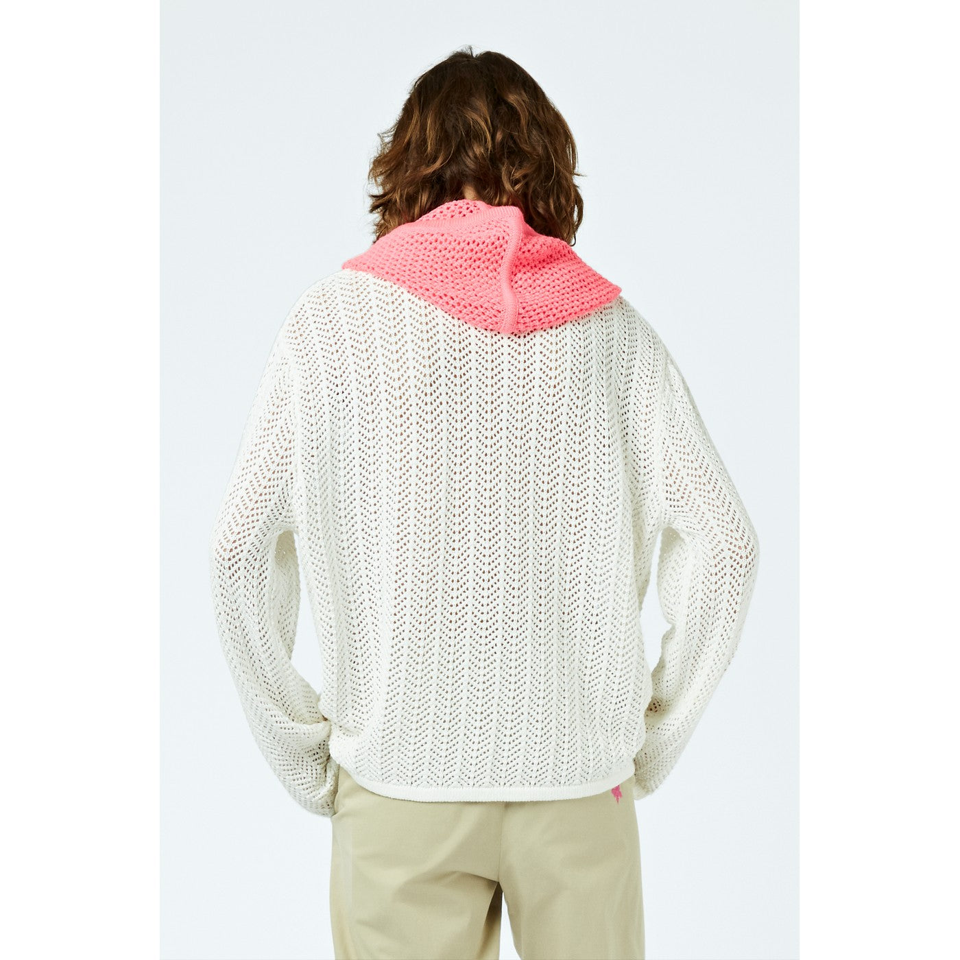 Sweat Pointelle Lace-Knit Organic-Cotton