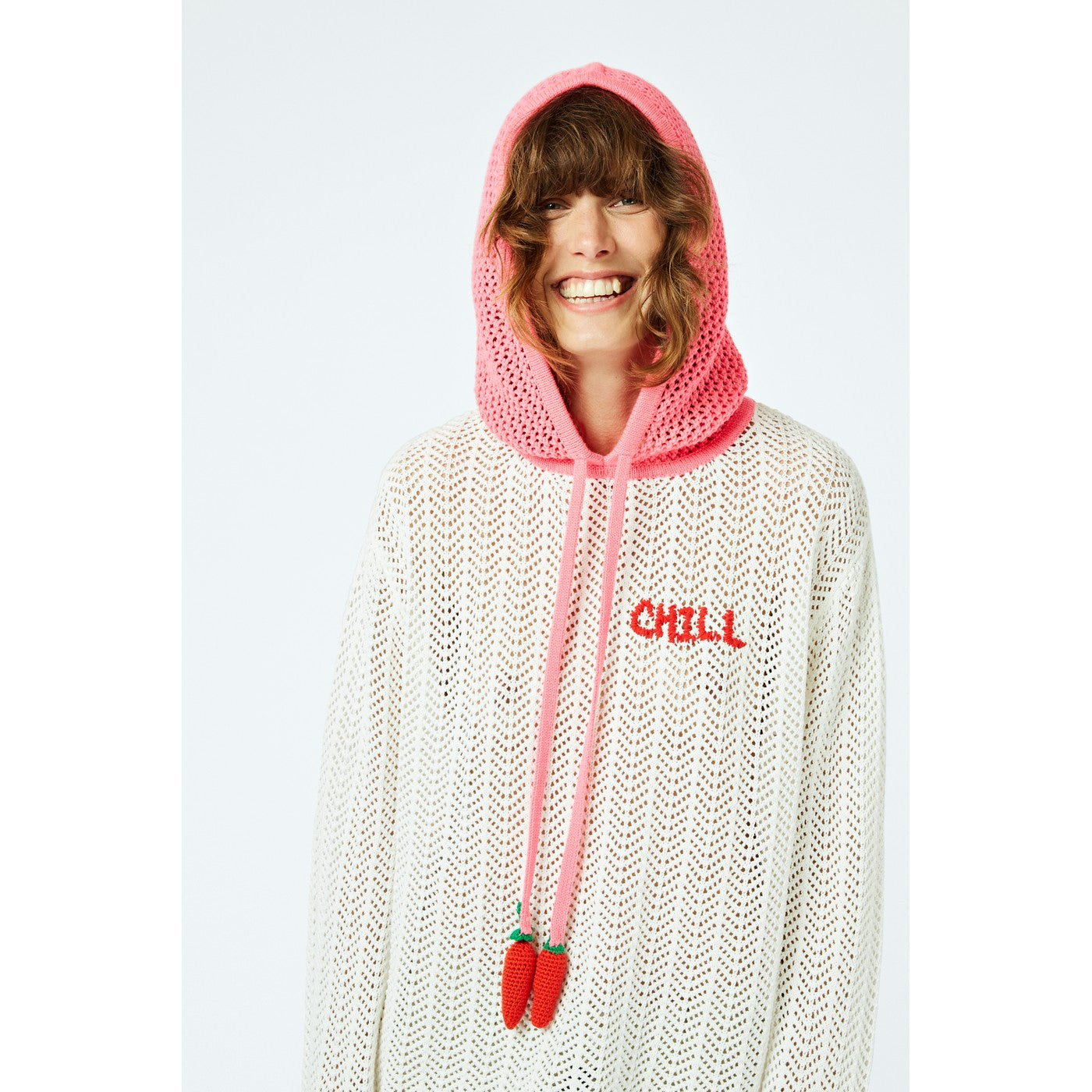 Sweat Pointelle Lace-Knit Organic-Cotton