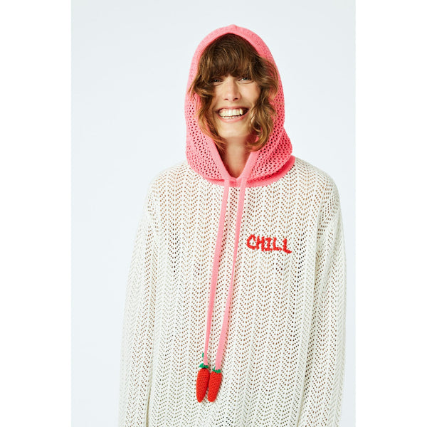 Sweat Pointelle Lace-Knit Organic-Cotton
