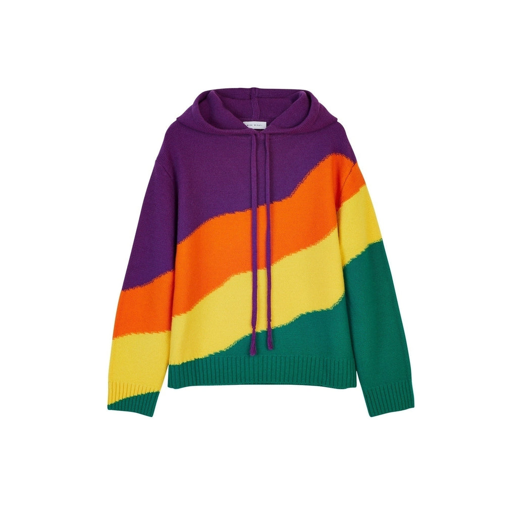 Sweat Wavey Stripe Intarsia