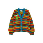 Cardigan Embroidered Cactus Stripe