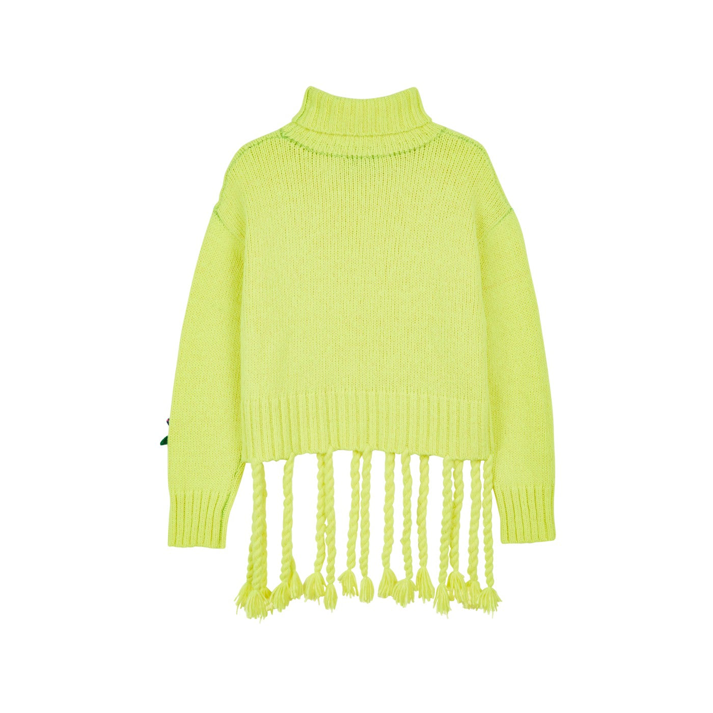 Pull Crochet Flowers Turtleneck