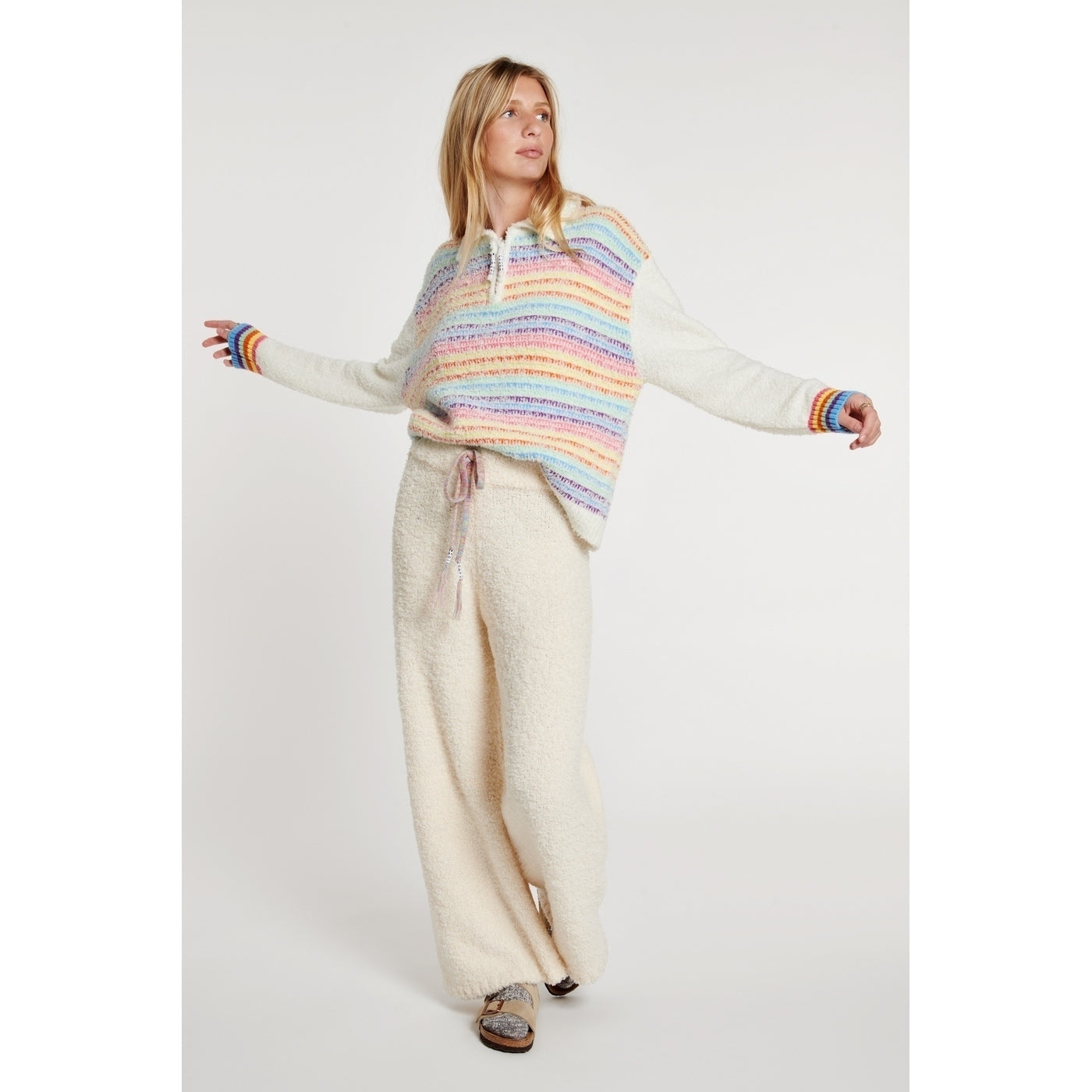 Polo Stripe Stitch Polo