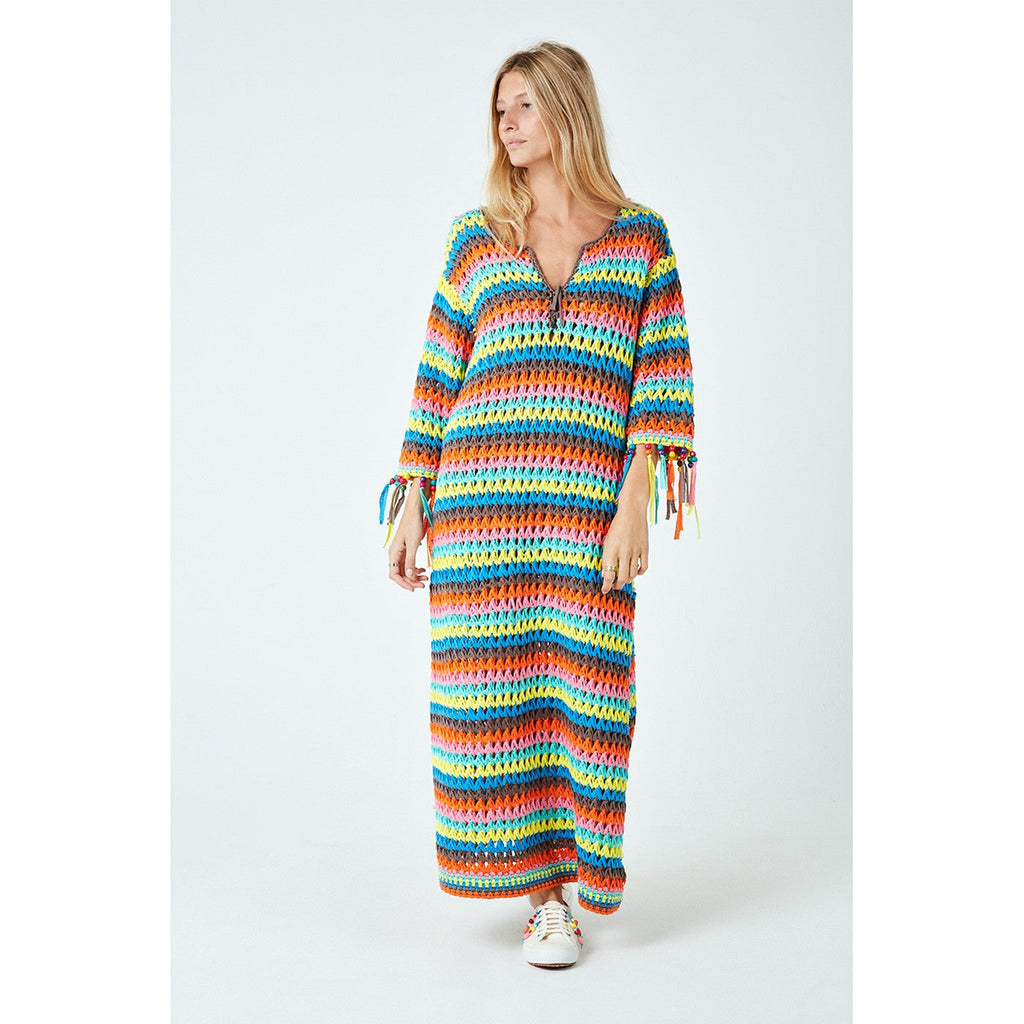 Robe Rainbow Beaded Fringe