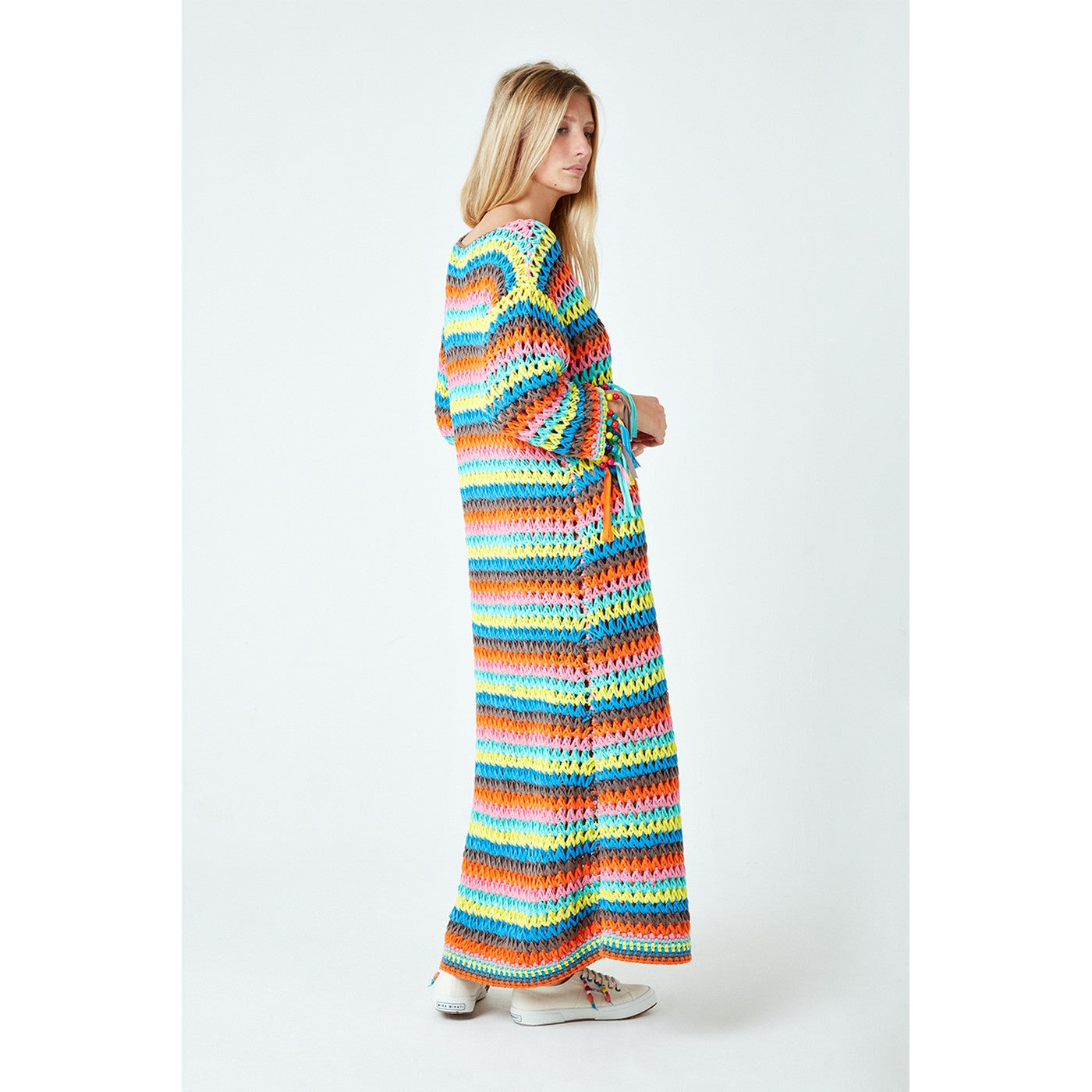 Robe Rainbow Beaded Fringe