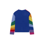 Cardigan Rainbow Ray Hand With Embroidery