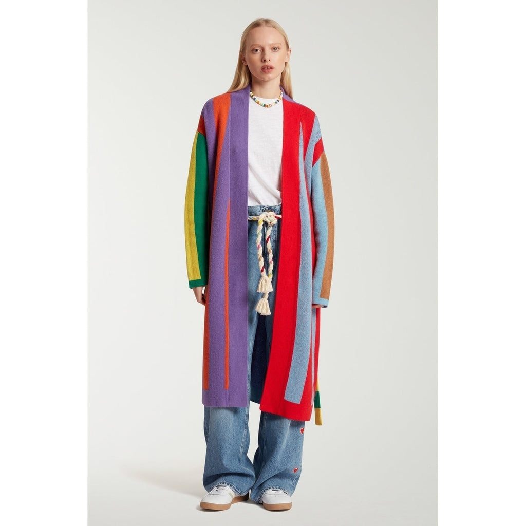 Cardigan Colorblock Stripe