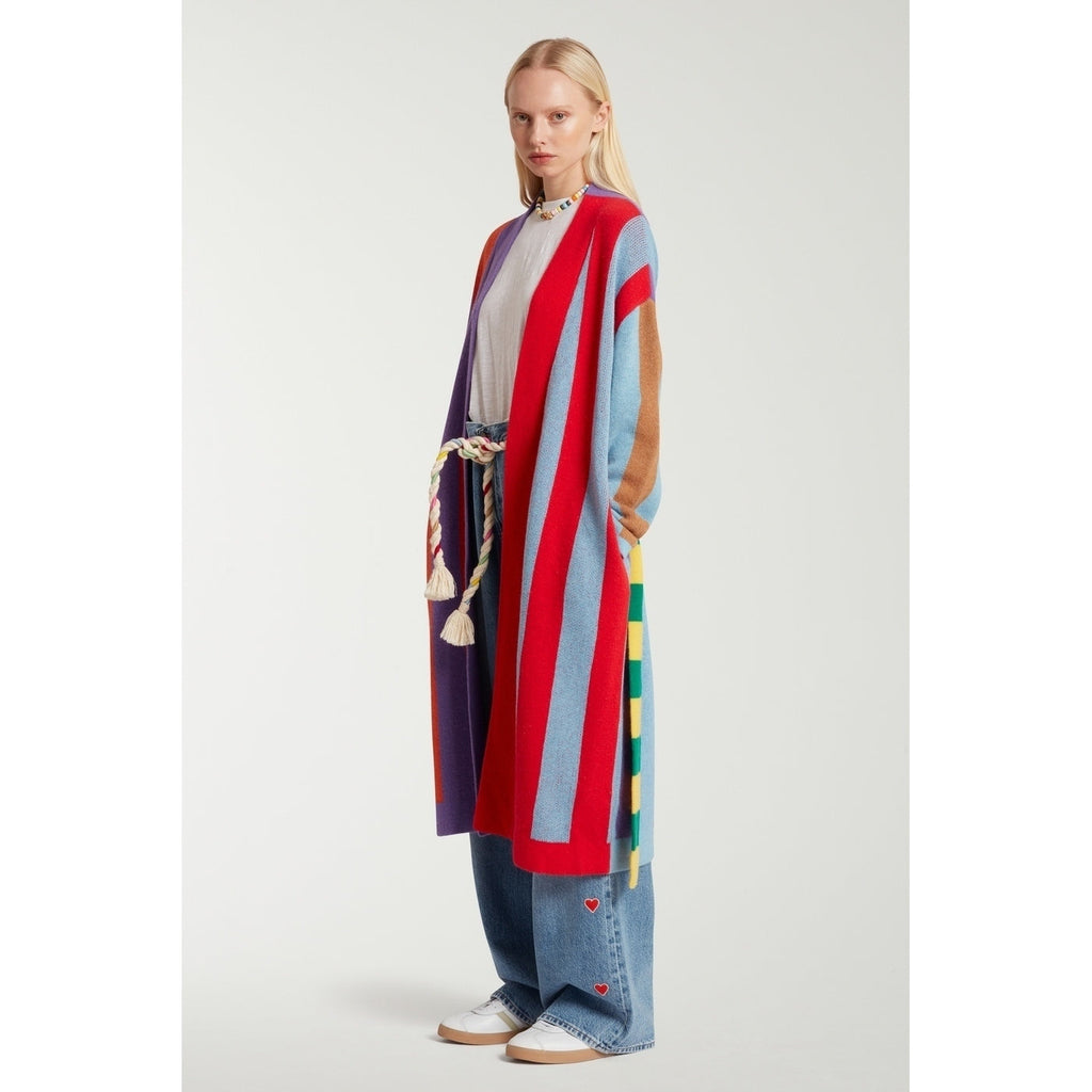 Cardigan Colorblock Stripe