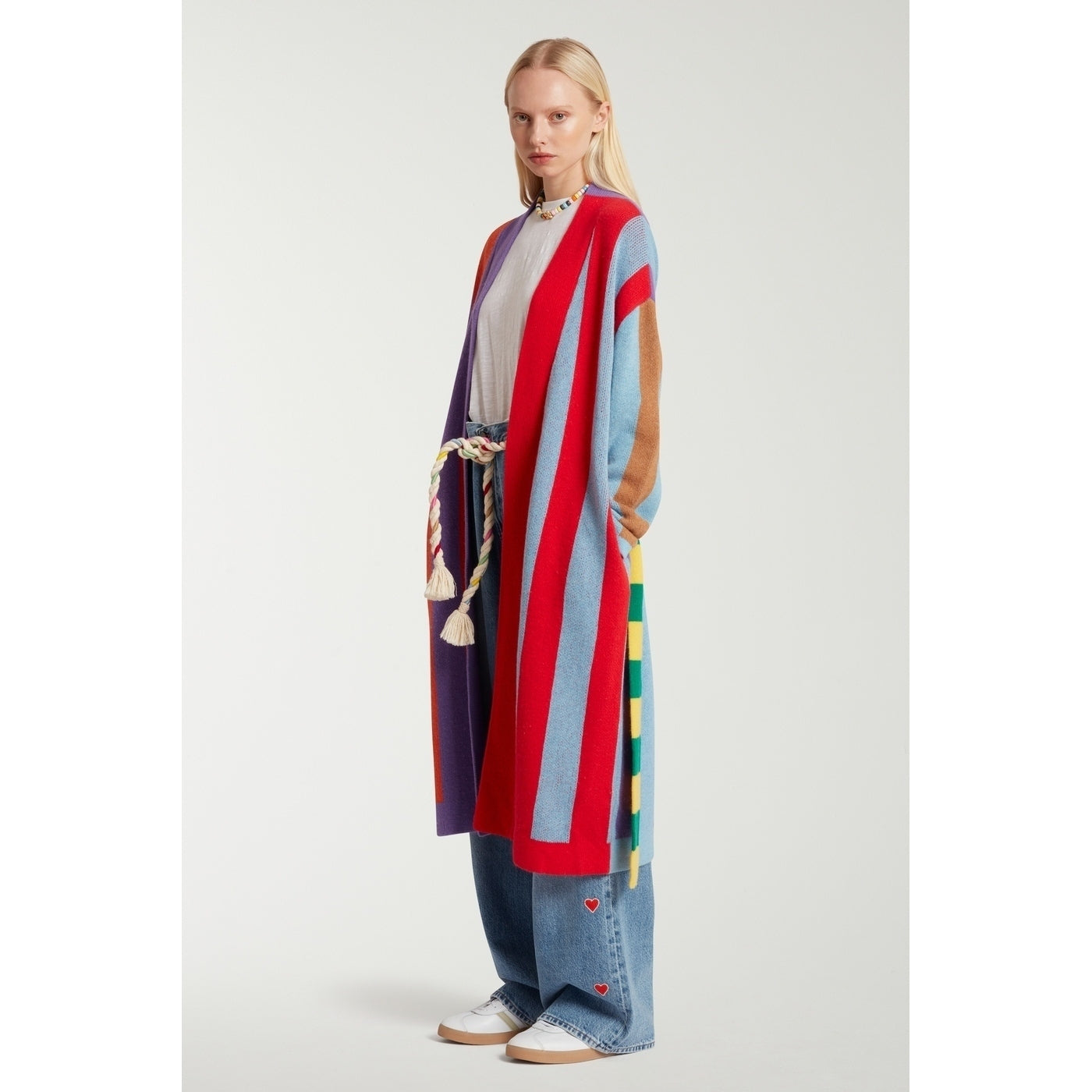 Cardigan Colorblock Stripe