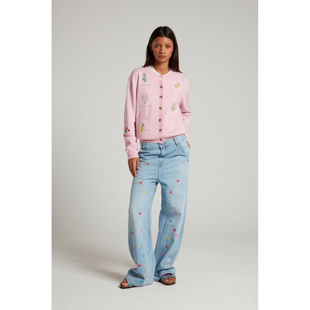 Cardigan Embroidered Tea