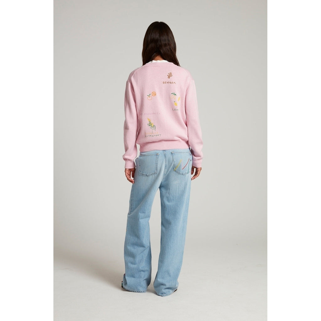 Cardigan Embroidered Tea
