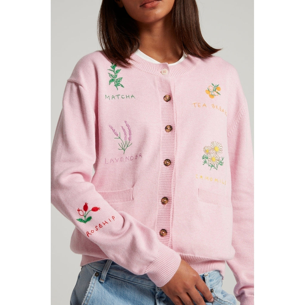 Cardigan Embroidered Tea