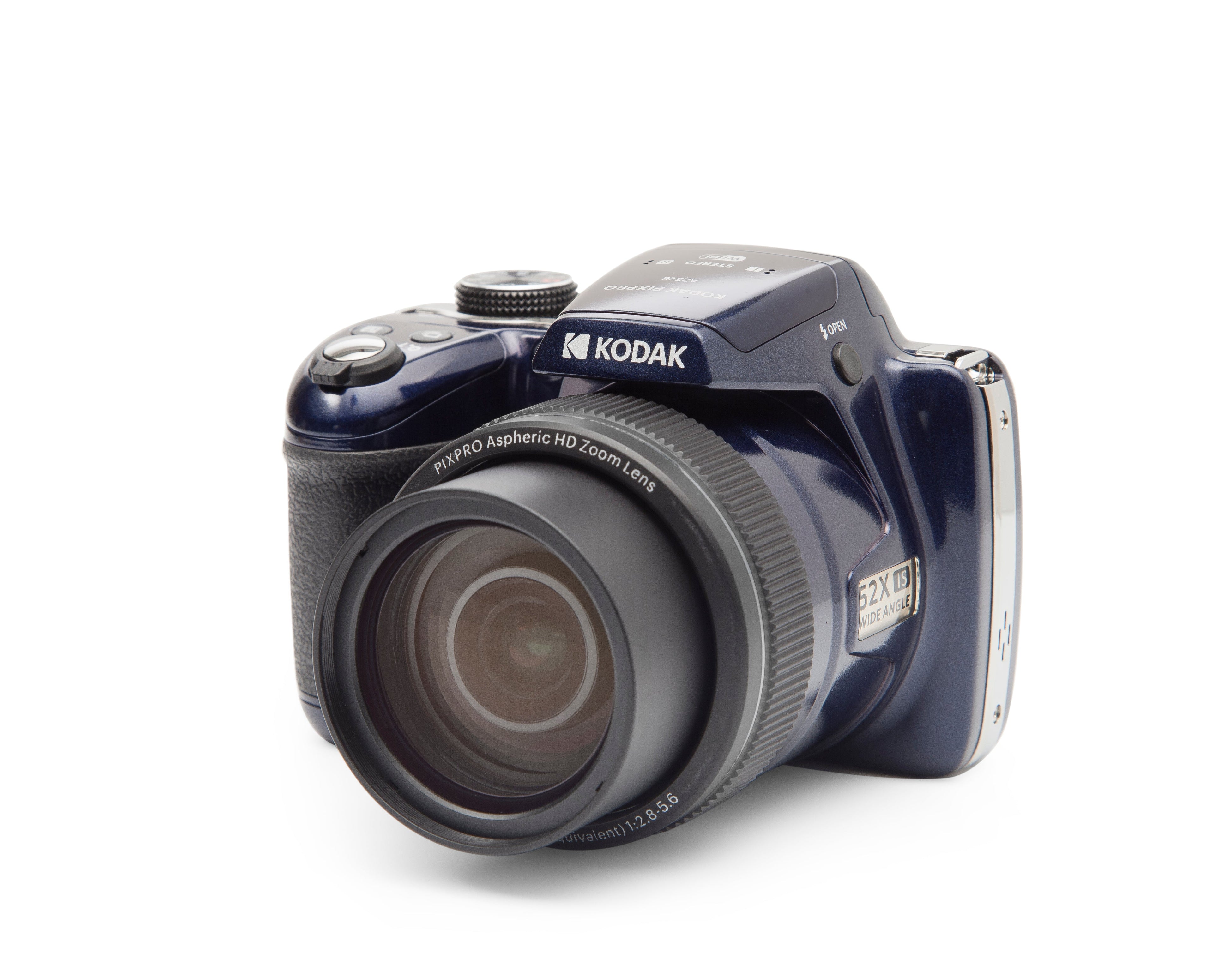 Appareil Photo Bridge Pixpro Az528 - Zoom Optique 52X - Midnight Blue - Carte SD & Housse Offertes - Kodak