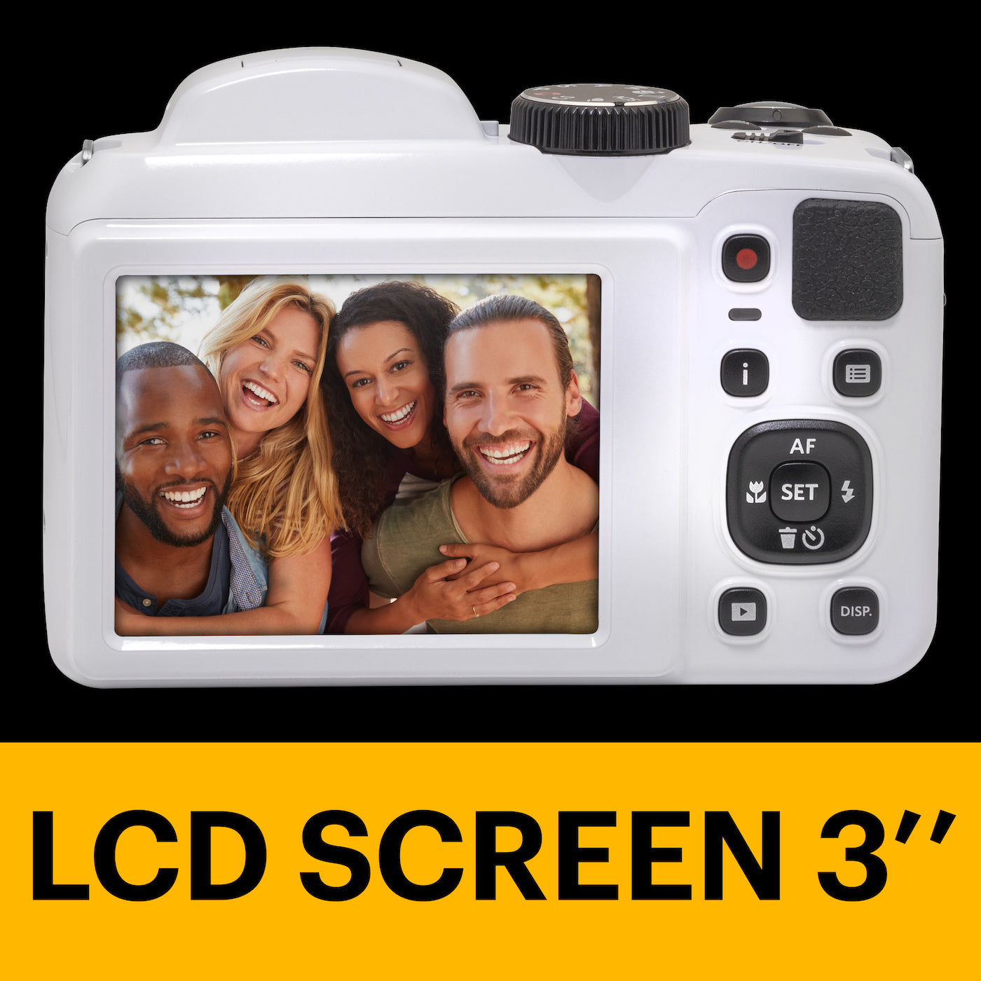 Appareil Photo Bridge Pixpro Az255 - Zoom Optique 25X - Blanc - Carte SD & Housse Offertes - Kodak