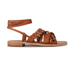Couleur Pourpre - Sandales Plates Kohima - Camel