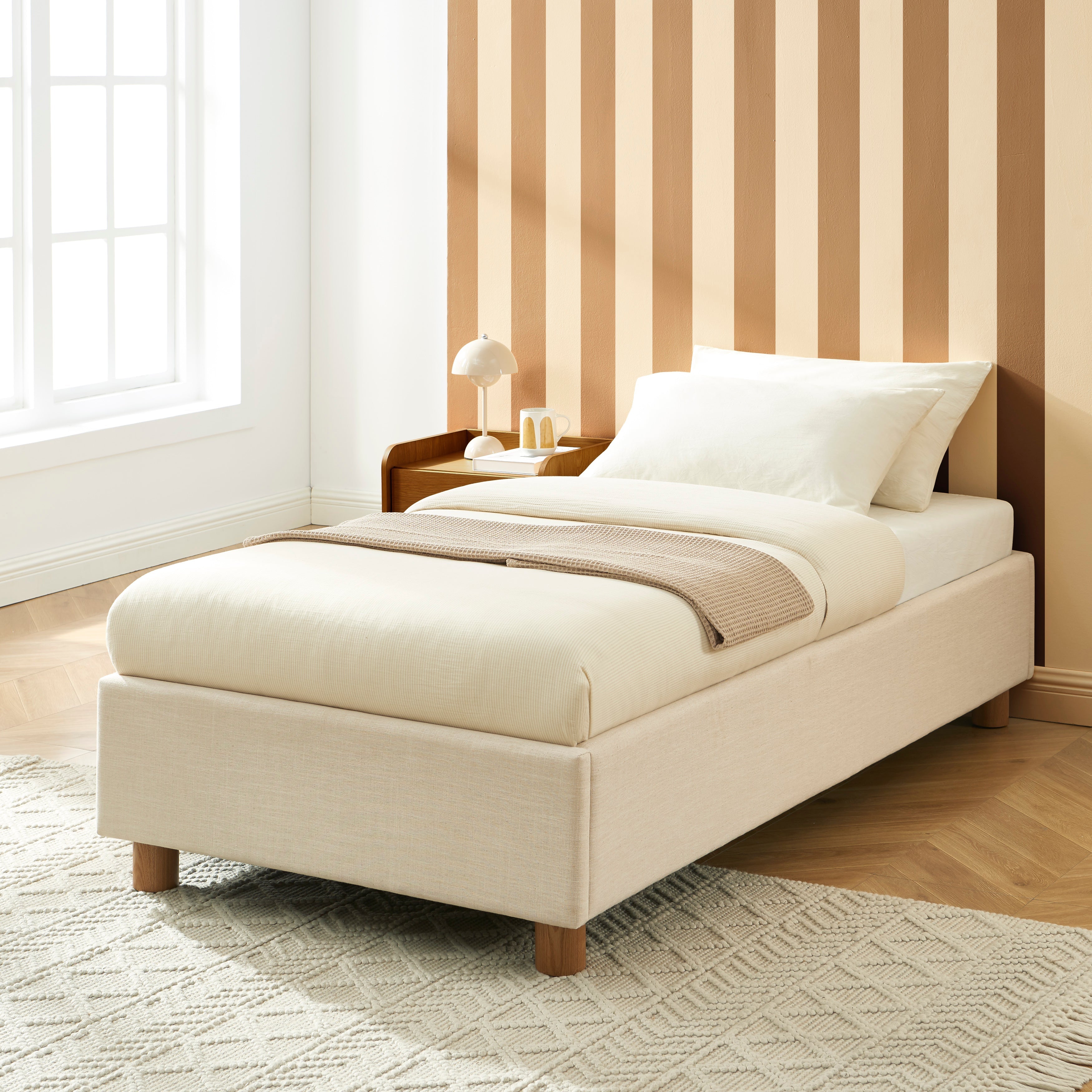 Korall - Lit Enfant - Tissu - Beige Lin